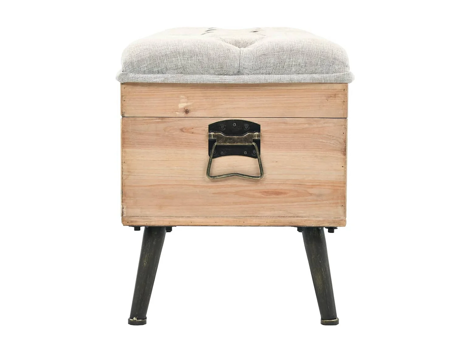 Banc de rangement 110 cm Bois de sapin massif