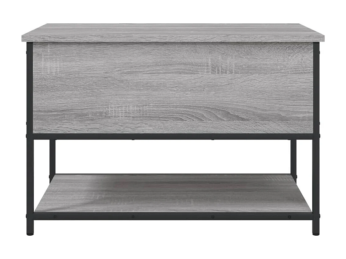 Banc de rangement sonoma gris 70x42,5x47 cm bois d'ingénierie
