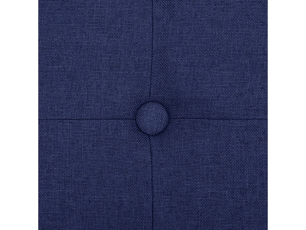 Opvouwbare opbergbank blauw kunstlinnen