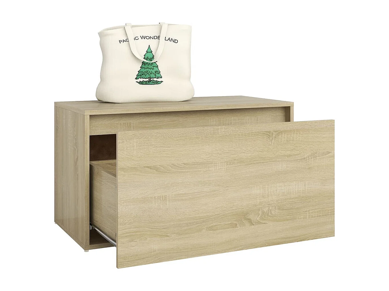 Banco de entrada 80x40x45 cm roble Sonoma Madera contrachapada