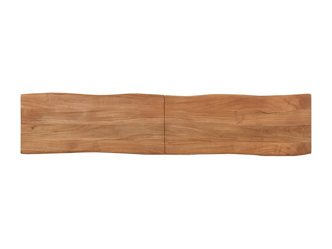 Banc 160 cm bois d'acacia massif et acier