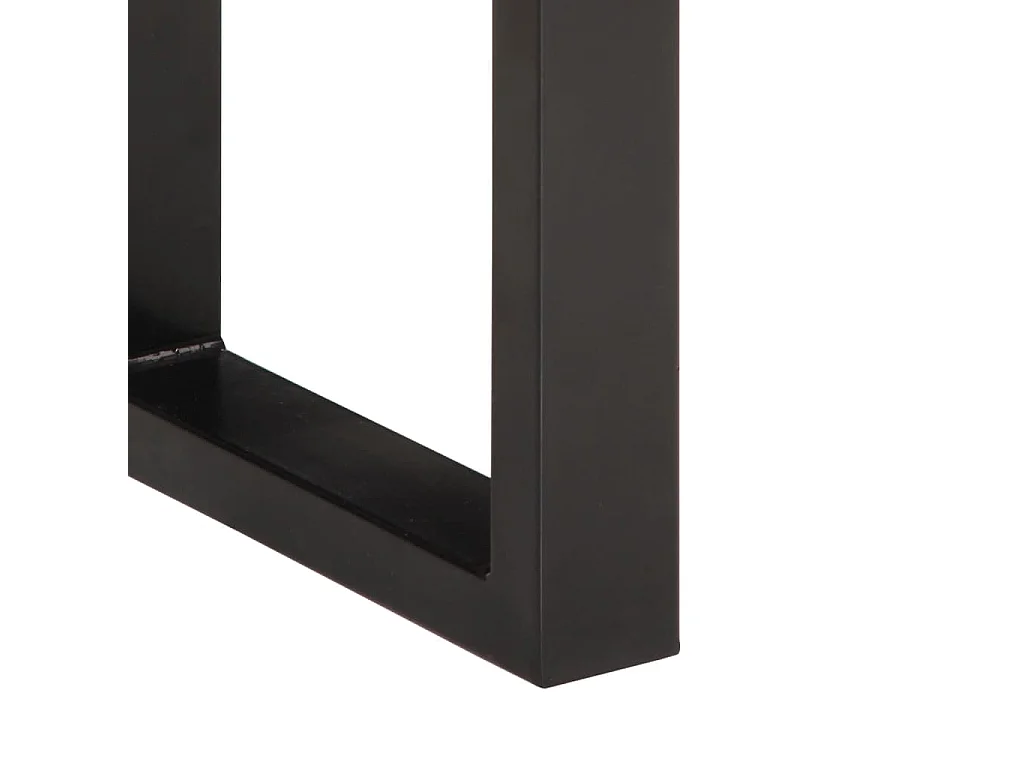 Banc 160 cm bois d'acacia massif et acier