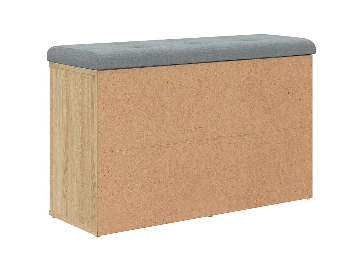 Sonoma eiken schoenenbank 82x32x50 cm samengesteld hout