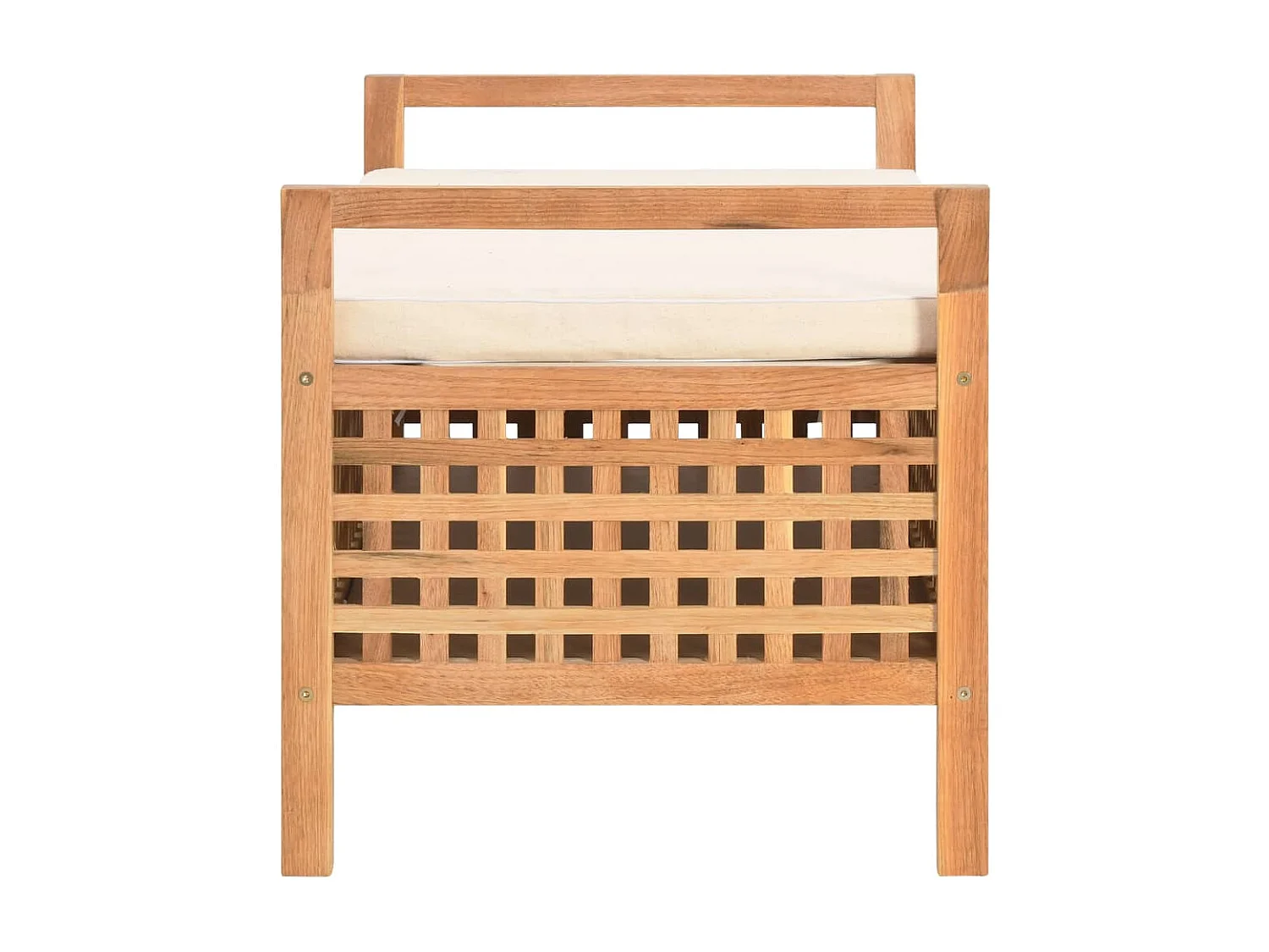 Banc de rangement 93x49x49 cm Bois de noyer massif