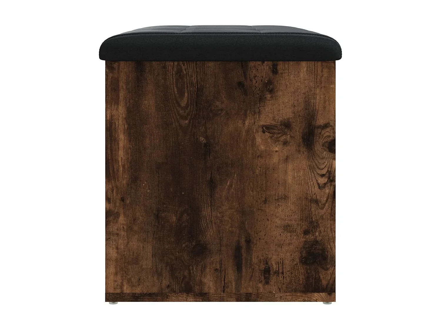 Banc de rangement chêne fumé 62x42x45 cm bois d'ingénierie