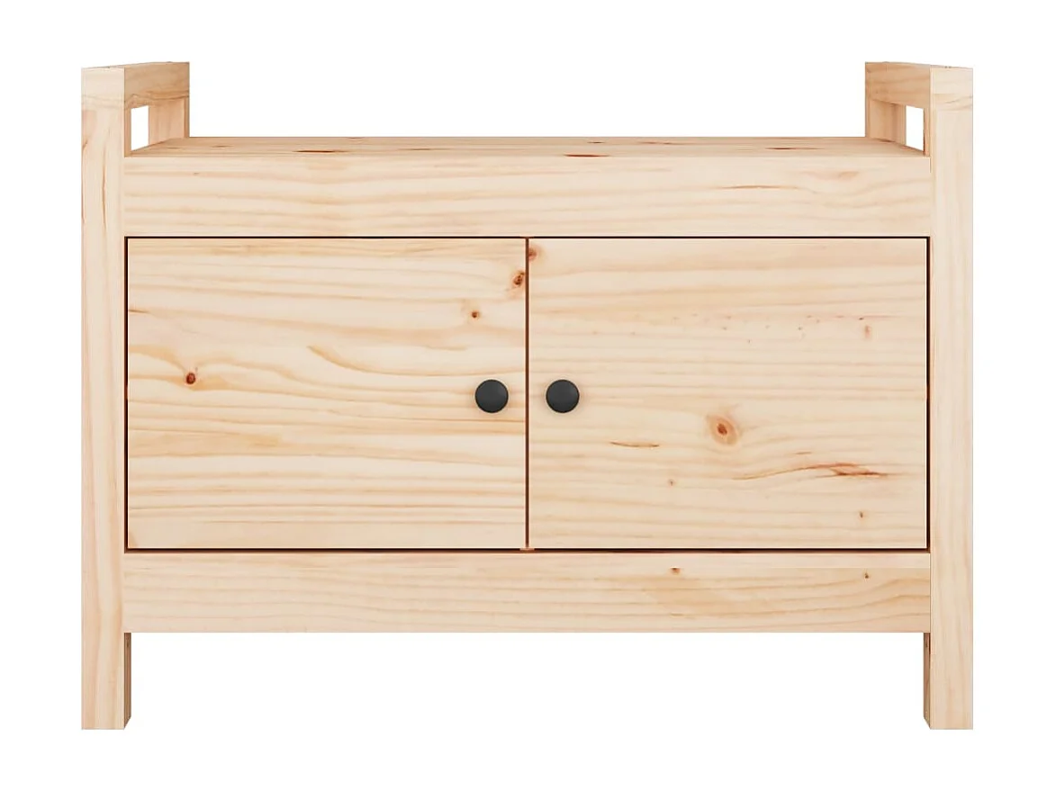 Banc d'entrée 80x40x60 cm Bois de pin massif