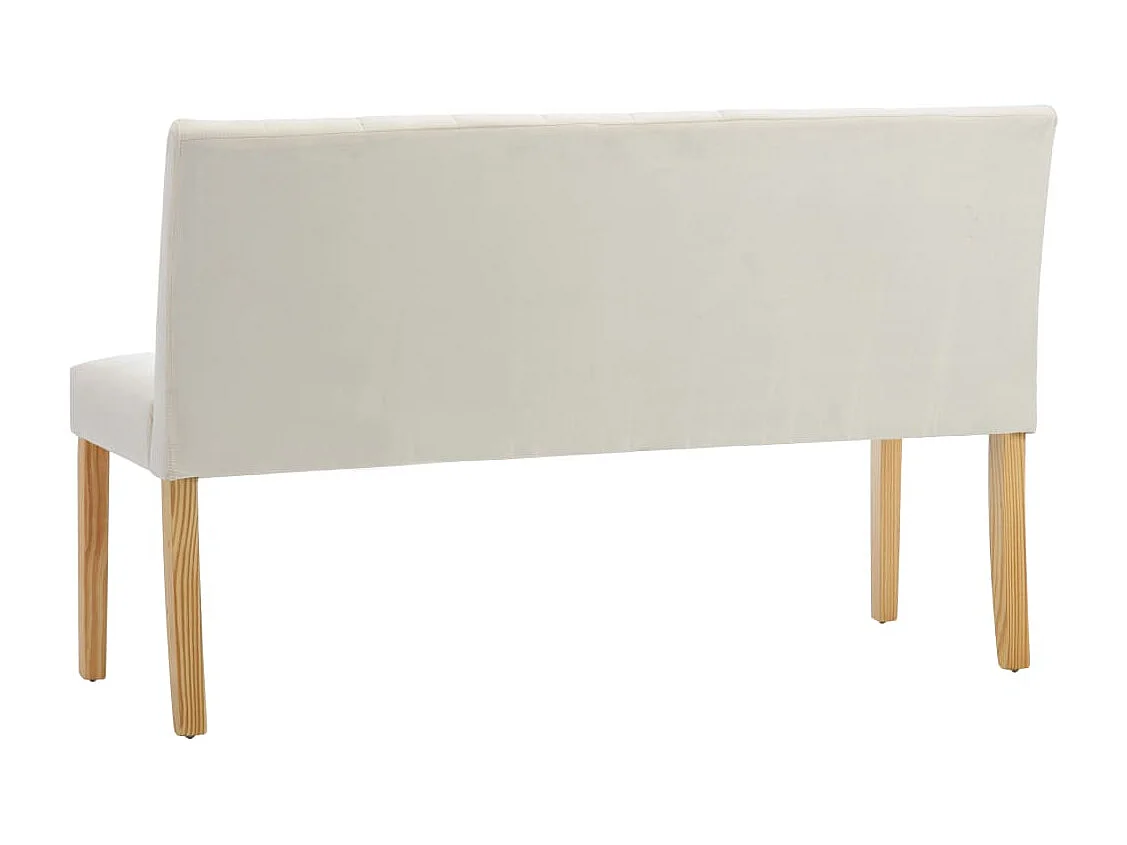 Banco 140 cm Veludo Creme