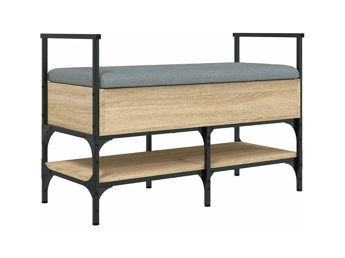 Banc à chaussures chêne sonoma 85,5x42x57,5 cm bois ingénierie
