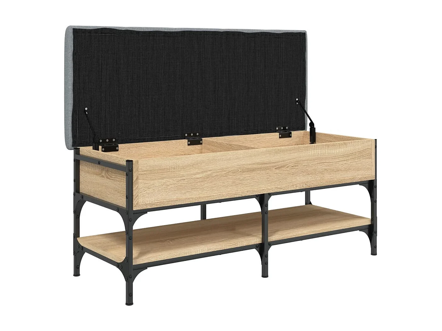 Banc à chaussures chêne sonoma 102x42x45 cm bois d'ingénierie