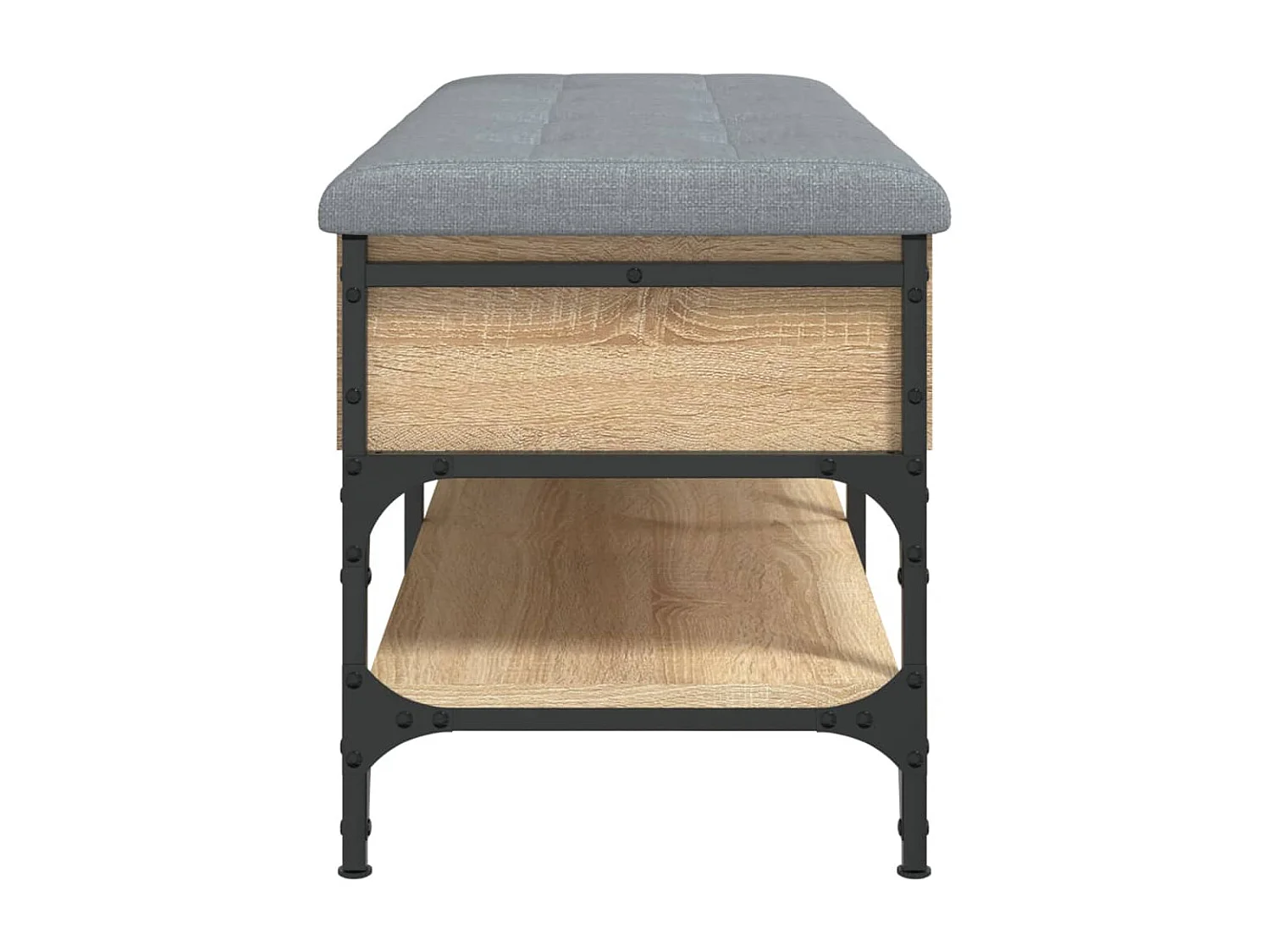 Banc à chaussures chêne sonoma 102x42x45 cm bois d'ingénierie