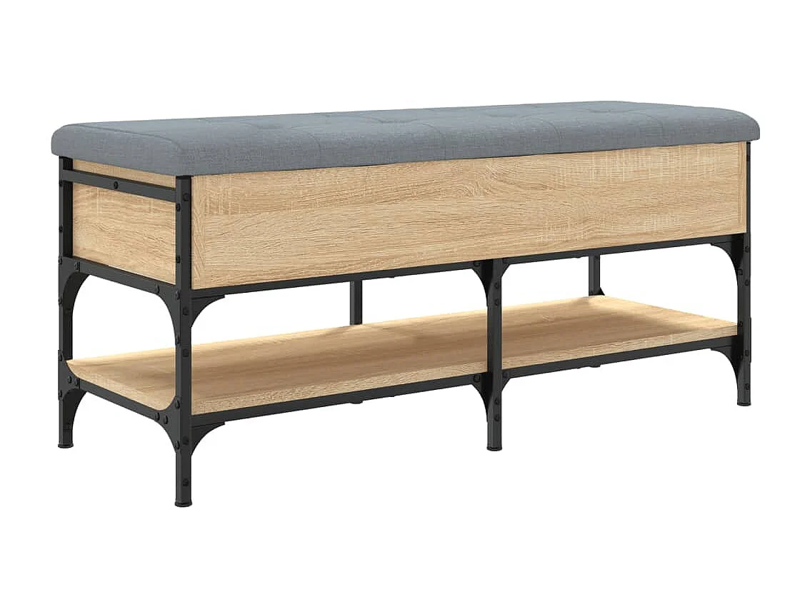 Banc à chaussures chêne sonoma 102x42x45 cm bois d'ingénierie