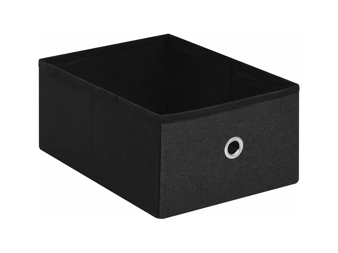 Opvouwbare opbergbank Zwart 76x38x38 cm Imitatielinnen