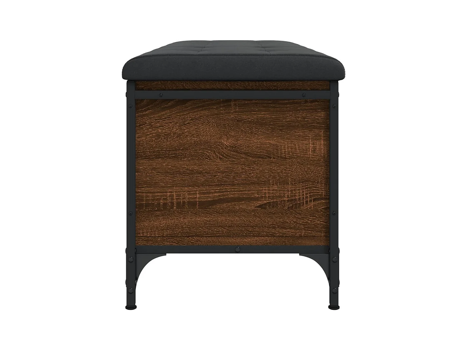 Banc de rangement chêne marron 102x42x45 cm bois d'ingénierie