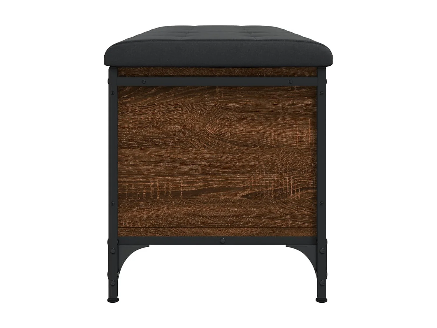 Aufbewahrungsbank aus brauner Eiche, 102 x 42 x 45 cm, Holzwerkstoff