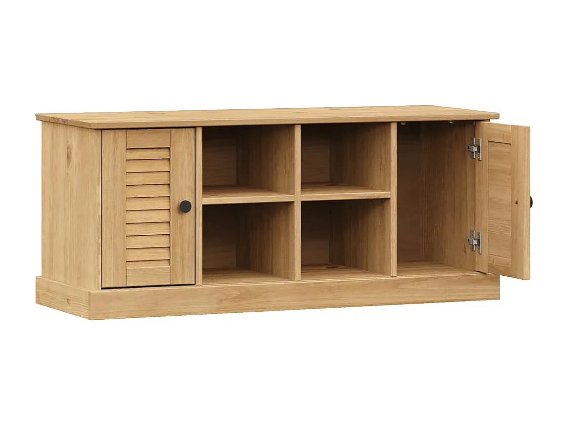Banc à chaussures VIGO 106x35x45 cm bois massif de pin