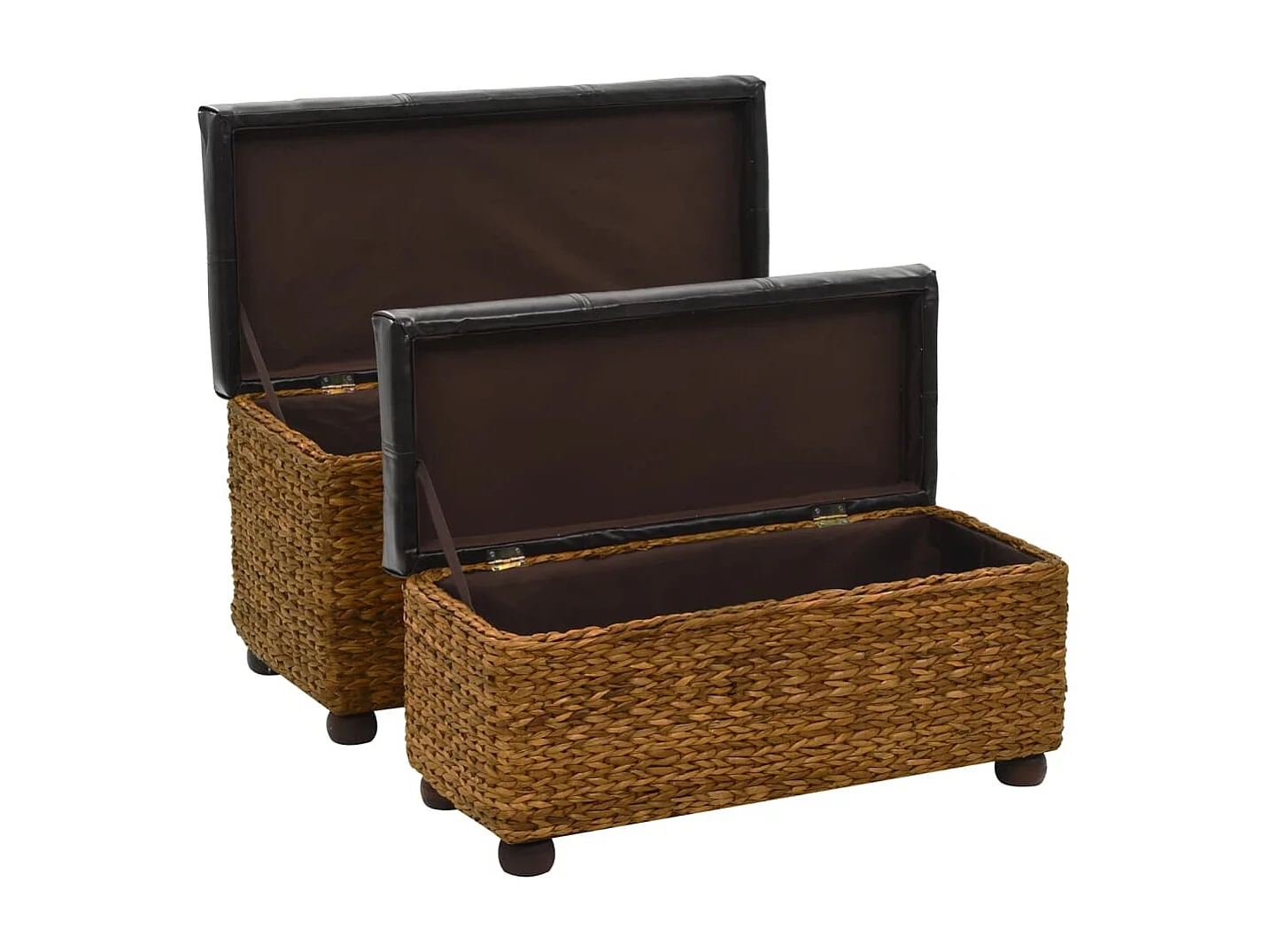Ensemble de banc lot de 2 Jacinthe d'eau Marron
