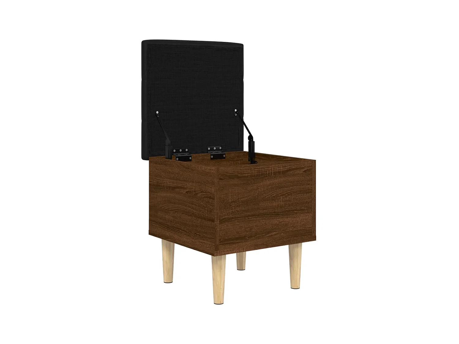 Banc de rangement chêne marron 42x42x46 cm bois d'ingénierie