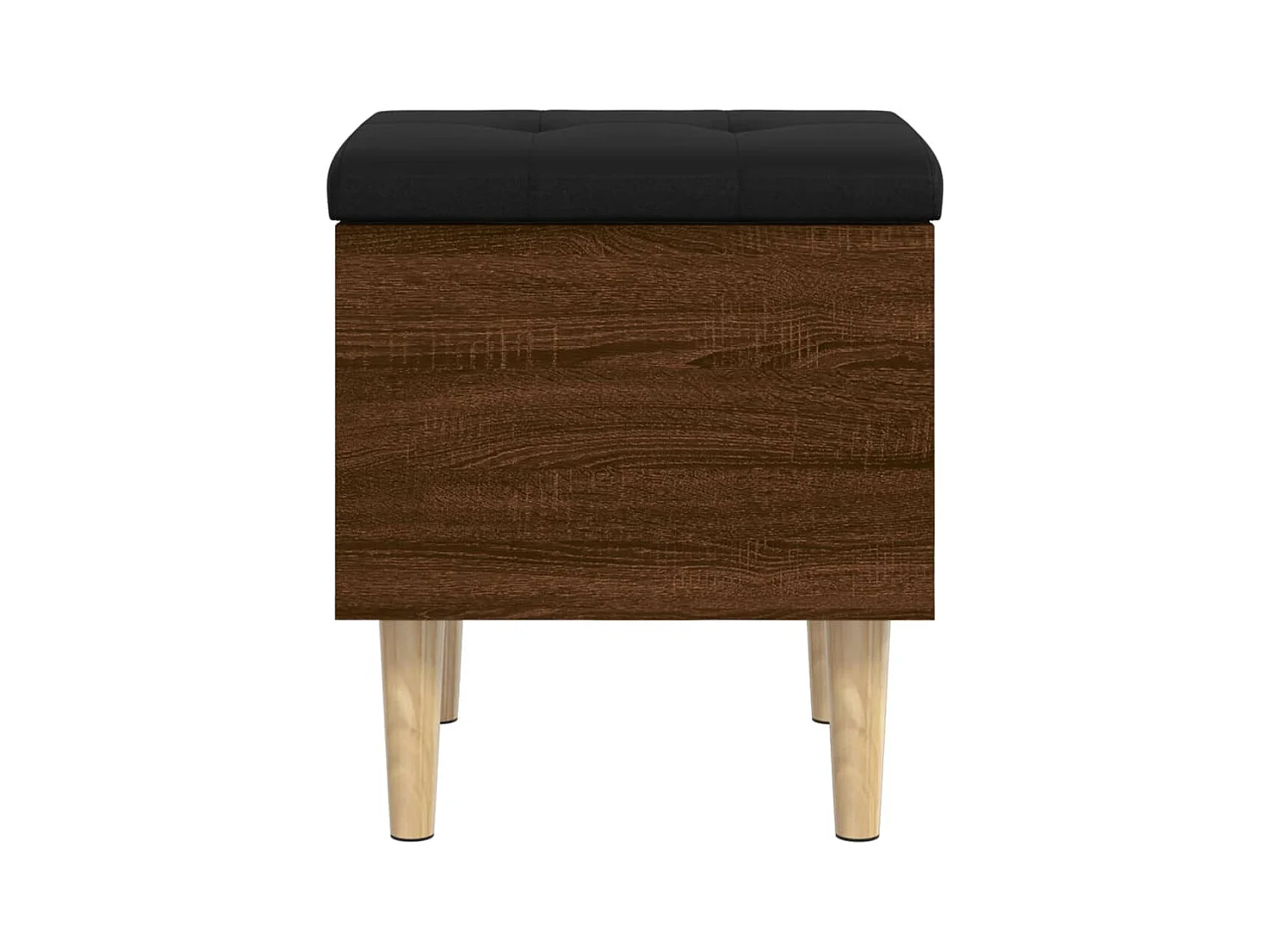 Banc de rangement chêne marron 42x42x46 cm bois d'ingénierie