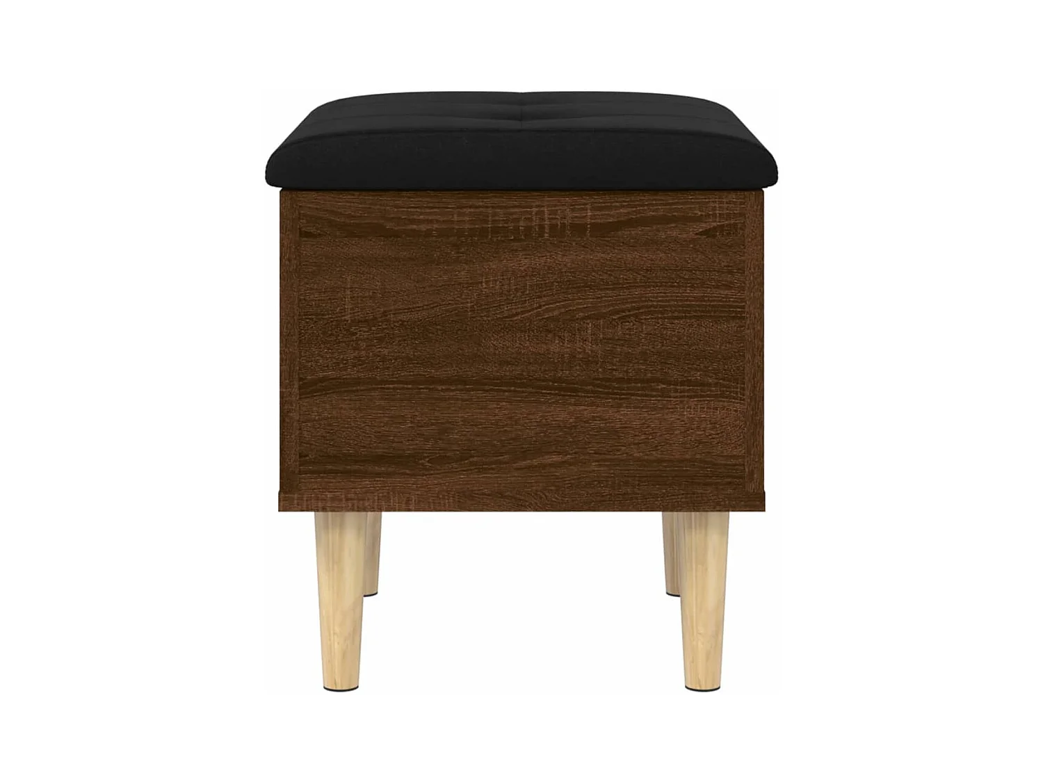 Banc de rangement chêne marron 42x42x46 cm bois d'ingénierie
