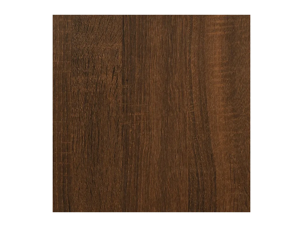 Banc de rangement chêne marron 42x42x46 cm bois d'ingénierie