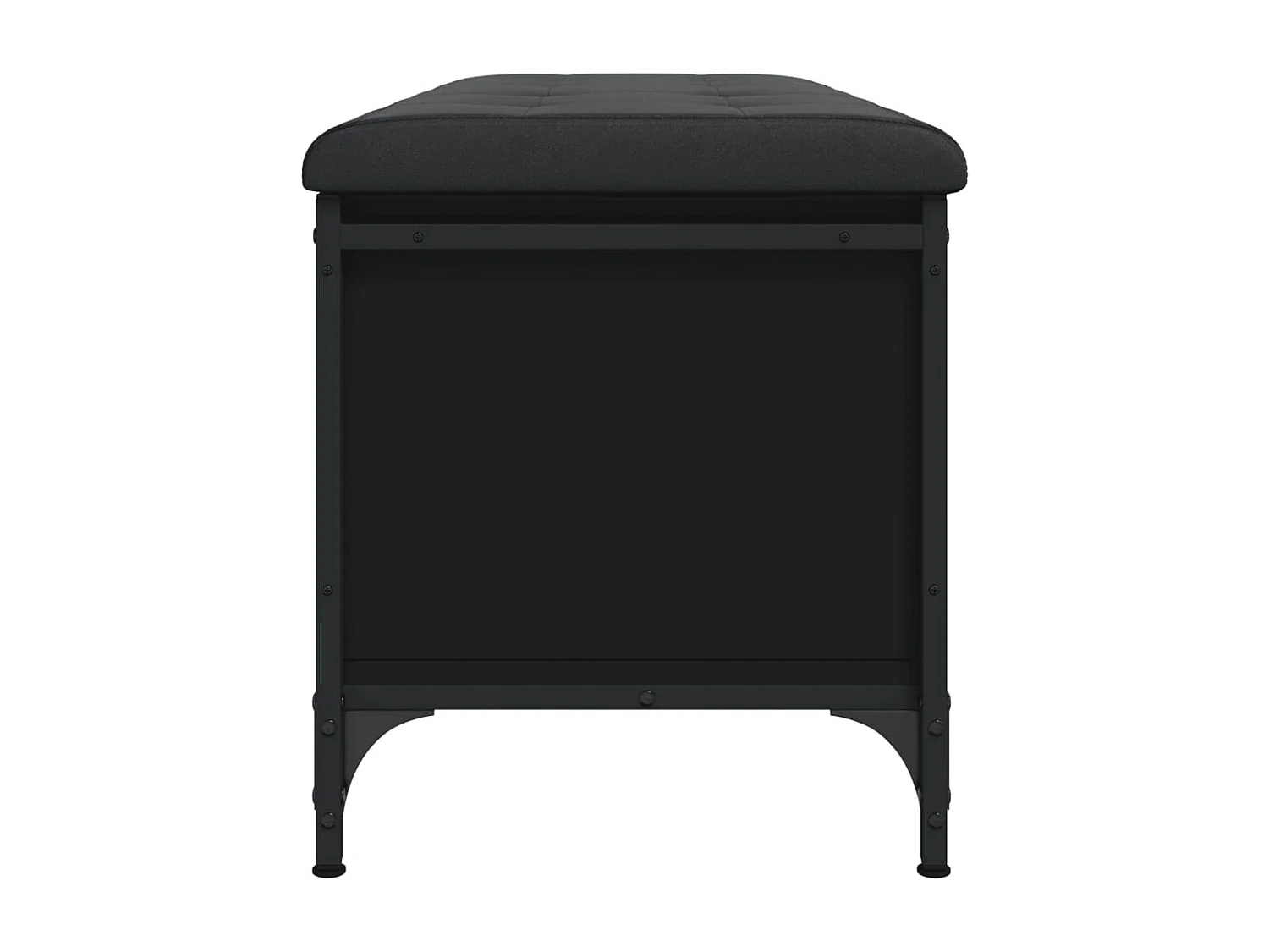 Zwarte opbergbank 102x42x45 cm samengesteld hout