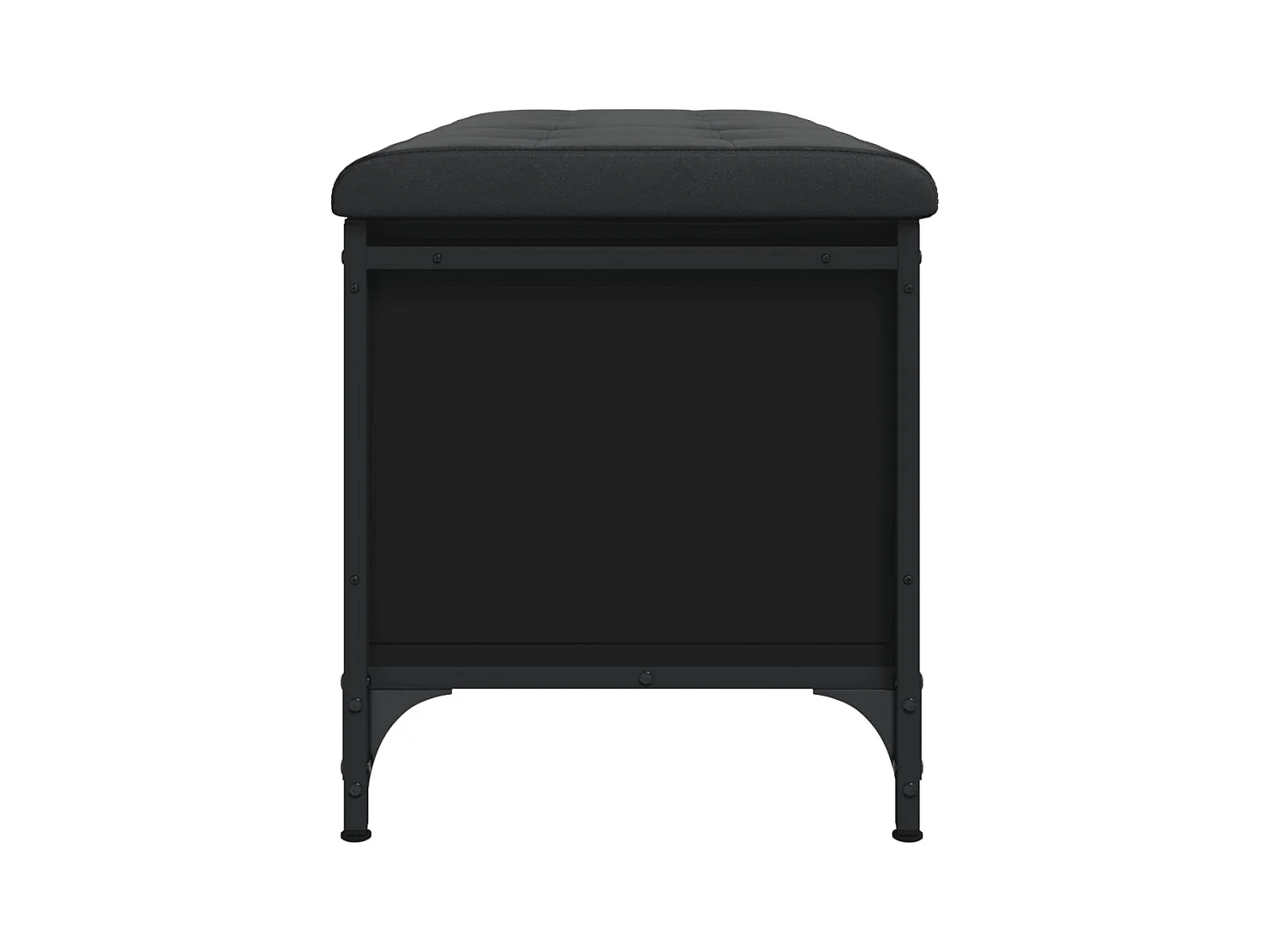 Zwarte opbergbank 102x42x45 cm samengesteld hout