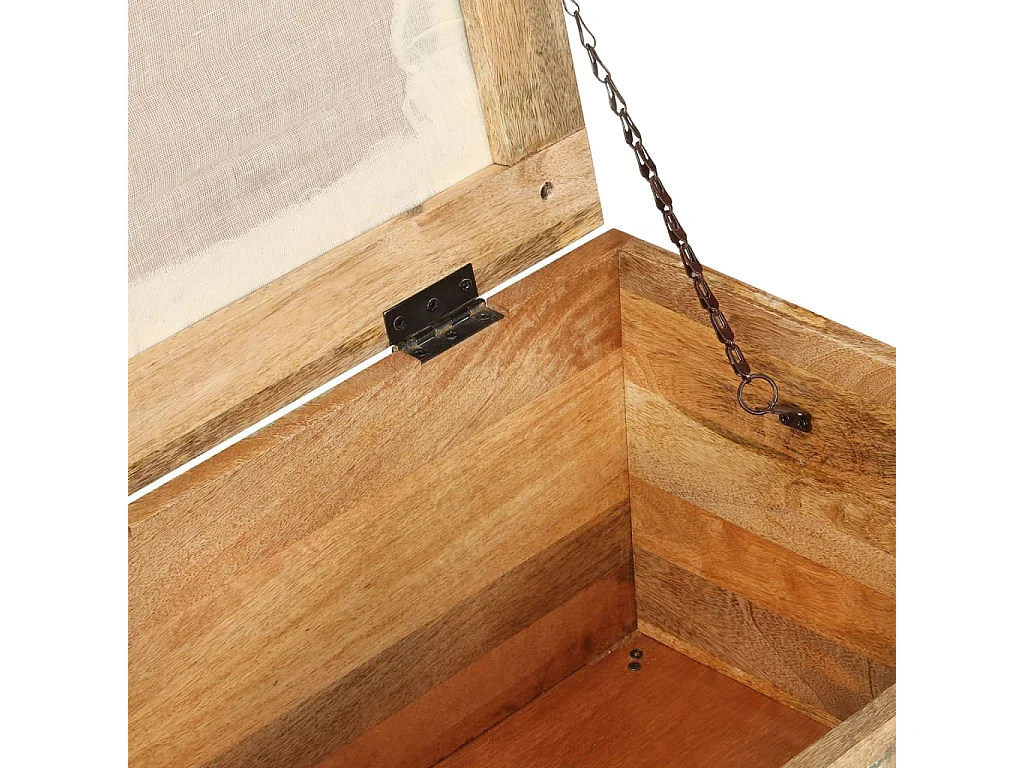 Panca portaoggetti Legno massiccio riciclato 80 x 40 x 40 cm