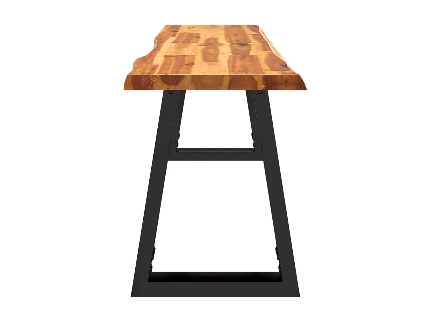 Banc avec bord vivant 140 cm bois d'acacia massif