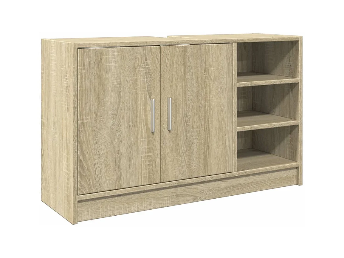 Armoire d'évier chêne sonoma 90x29x55 cm bois d'ingénierie