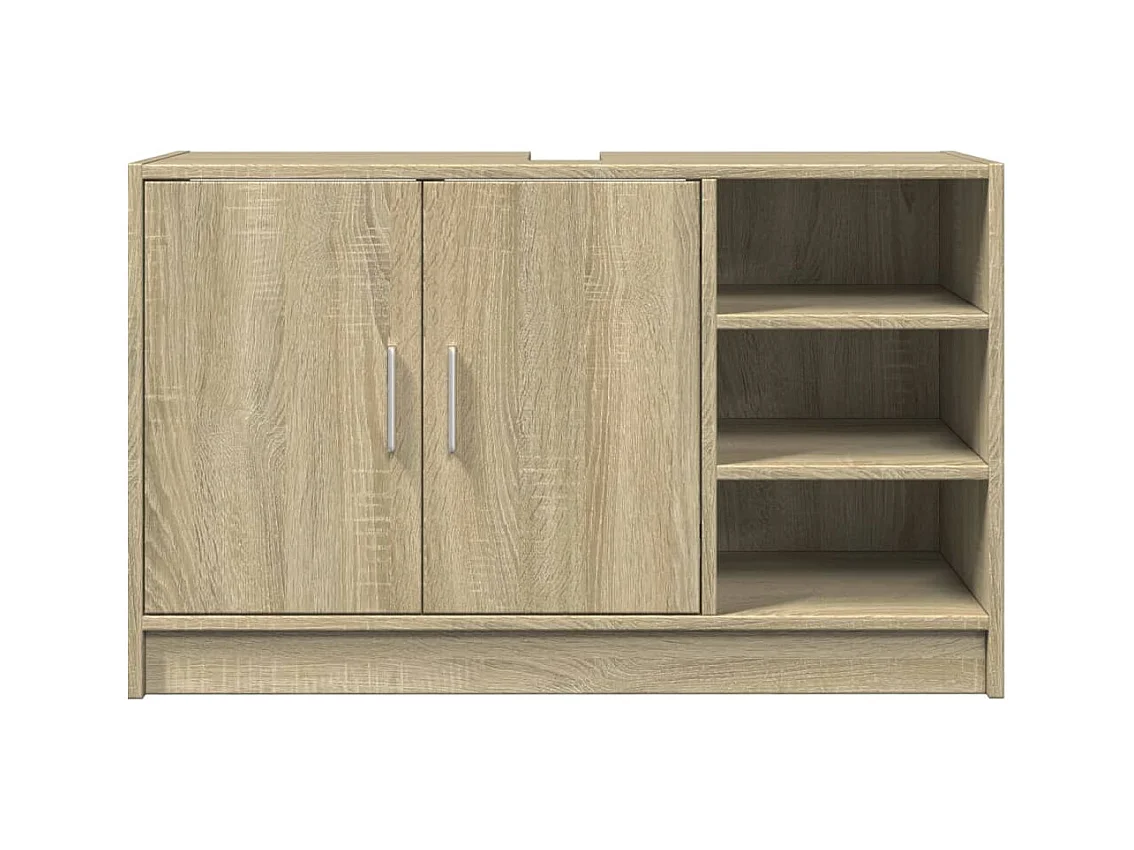 Armoire d'évier chêne sonoma 90x29x55 cm bois d'ingénierie