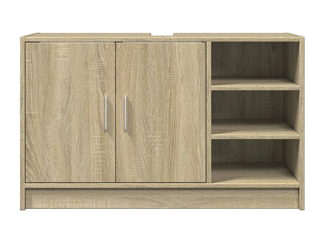 Armoire d'évier chêne sonoma 90x29x55 cm bois d'ingénierie