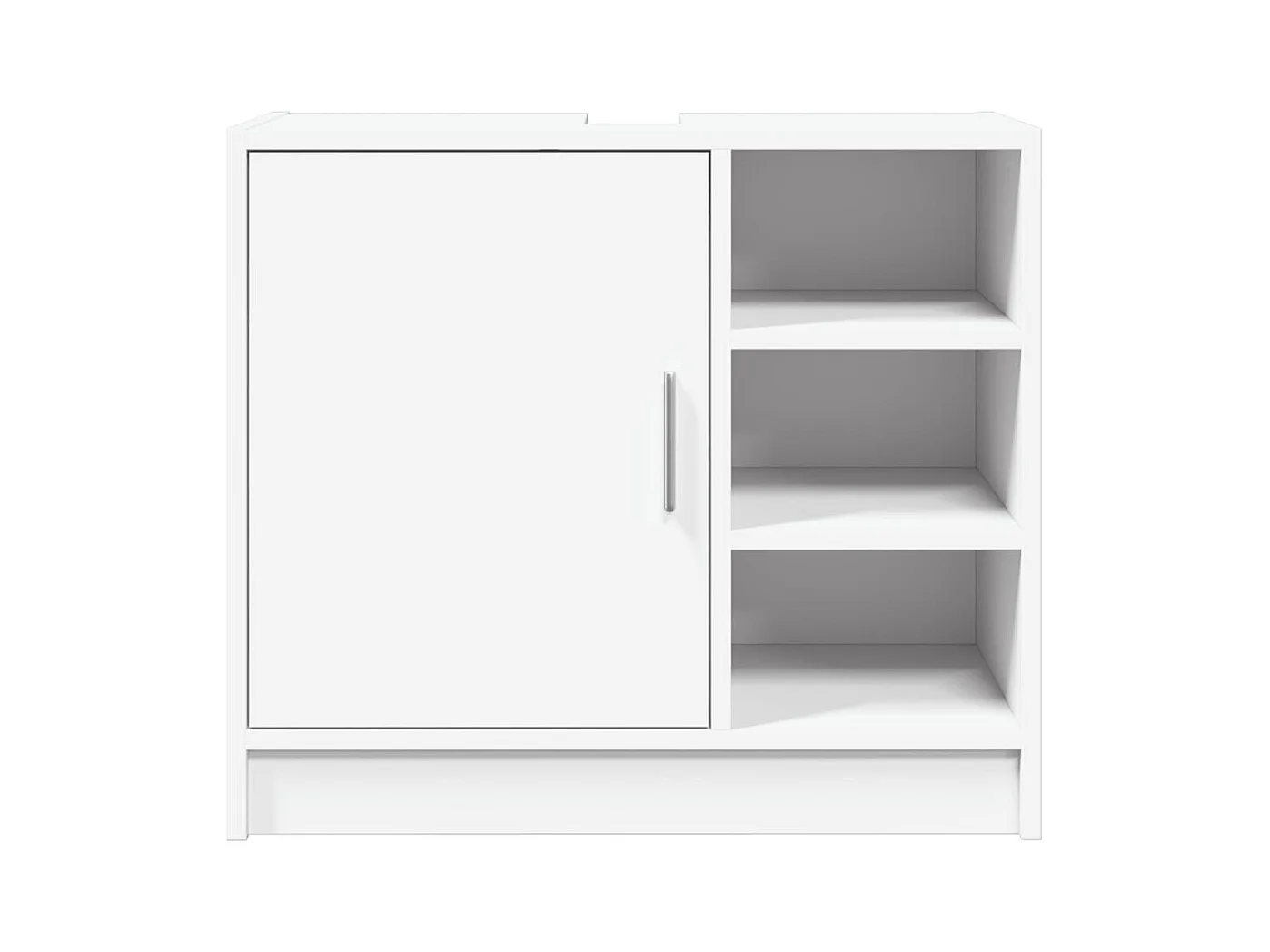 Armoire de lavabo blanc 63x29x55 cm bois d'ingénierie
