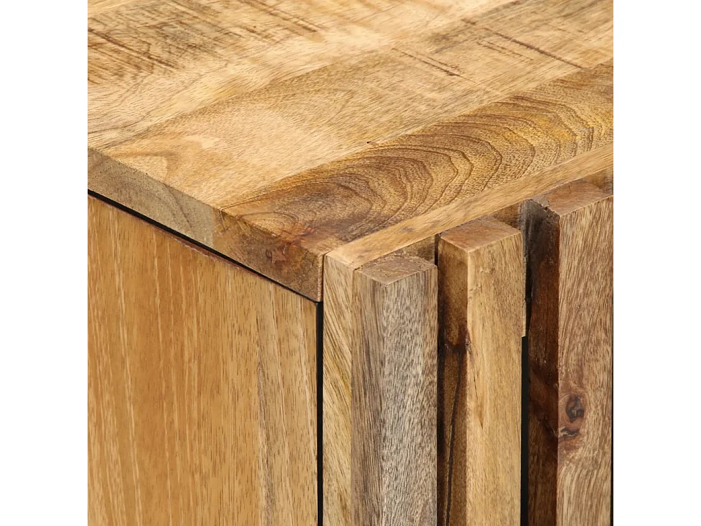 Badezimmer-Waschbeckenschrank 62x34x58cm aus massivem Mangoholz