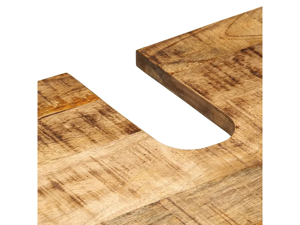 Badezimmer-Waschbeckenschrank 62x34x58cm aus massivem Mangoholz