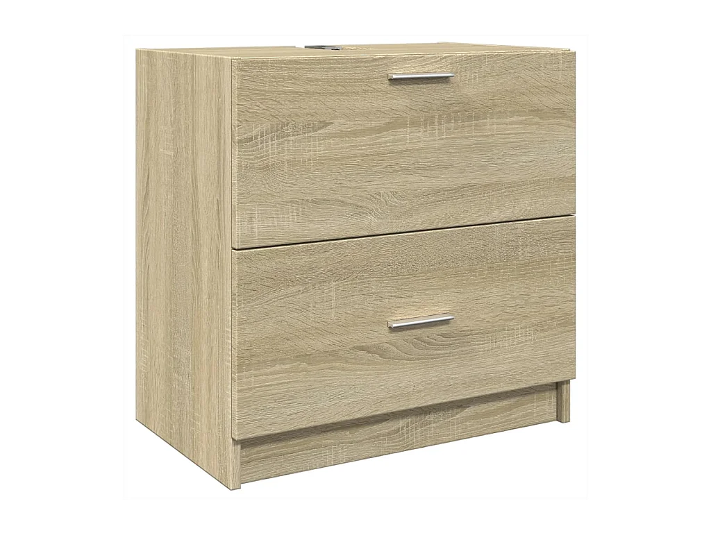 Armoire d'évier chêne sonoma 59x37x59 cm bois d'ingénierie