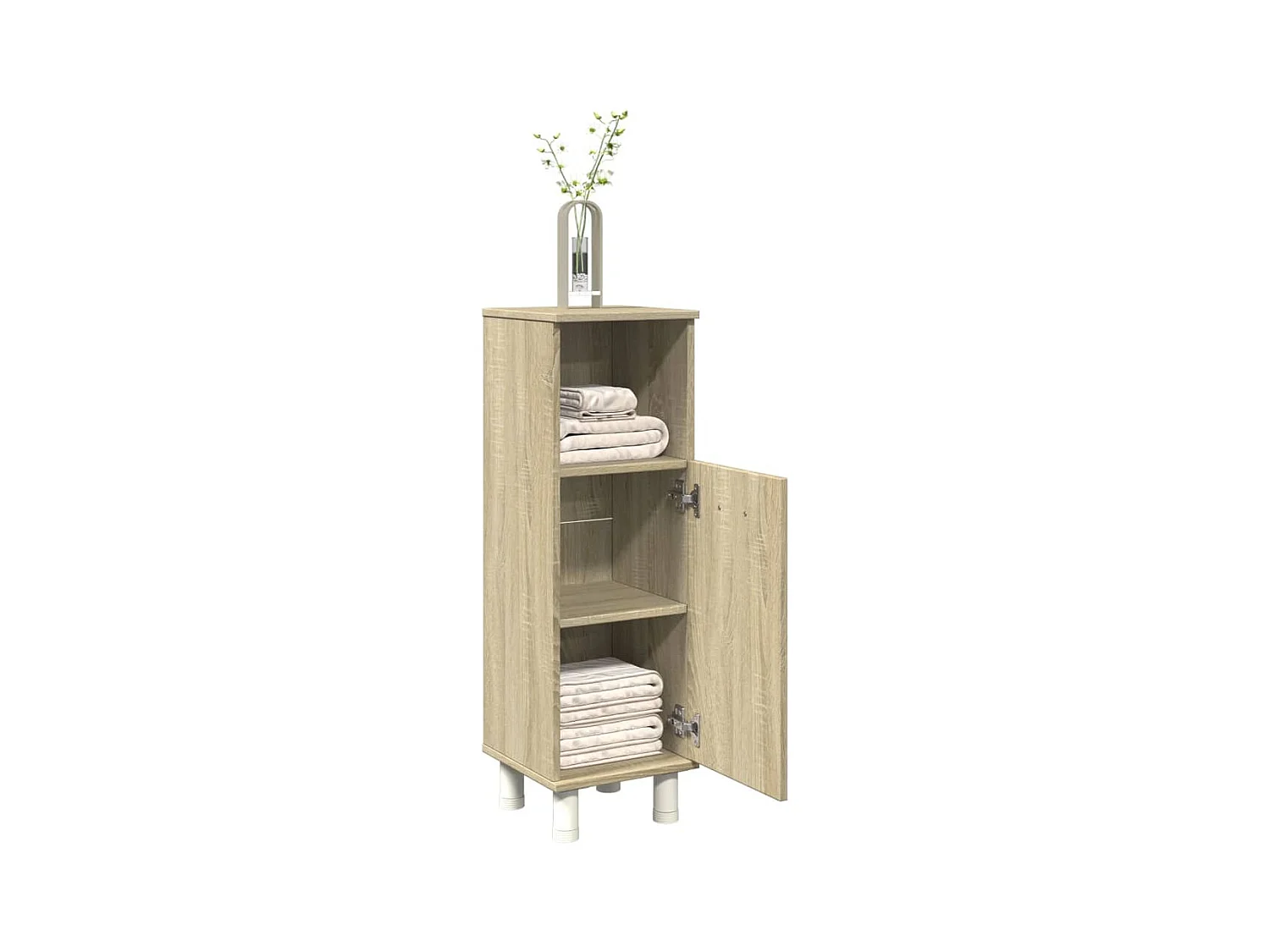 Armoire de salle de bain chêne sonoma 30,5x30x95 cm