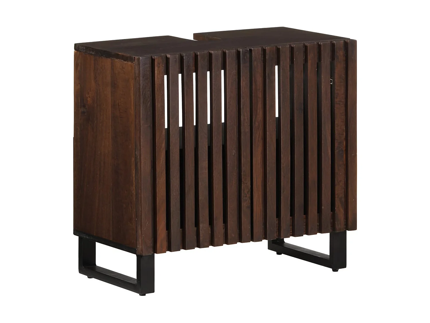 5-teiliges Badmöbelset aus massivem Mangoholz