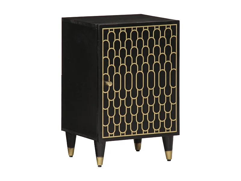 Armoire de salle de bain 38x33x58 cm bois massif de manguier