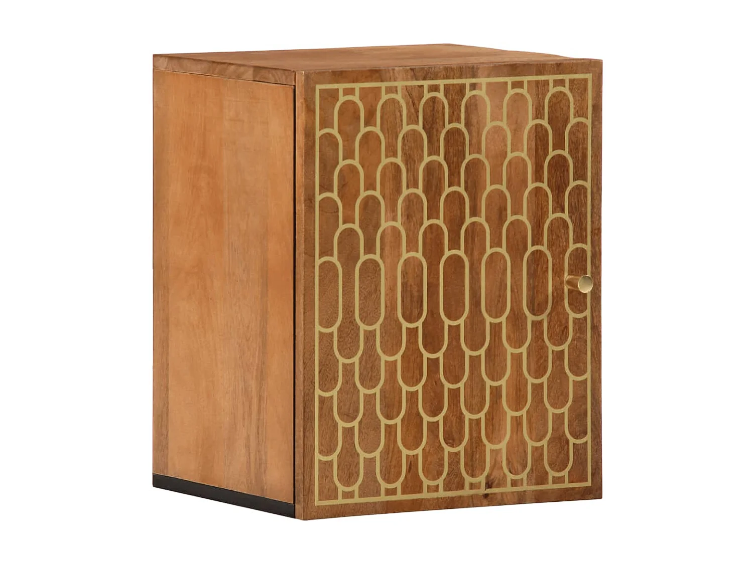 Set di mobili da bagno da 5 pezzi in legno massello di mango