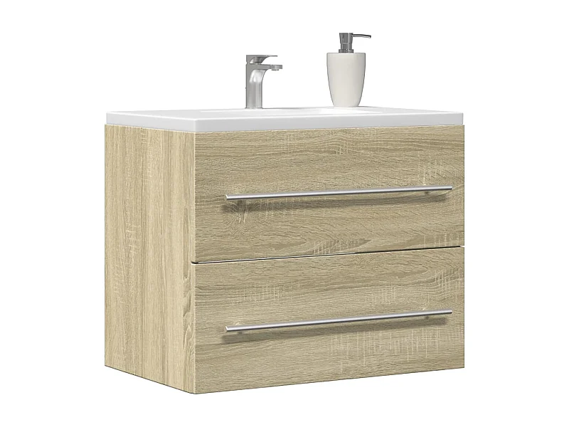 Mueble lavabo roble Sonoma 60x38,5x48 cm Aglomerado