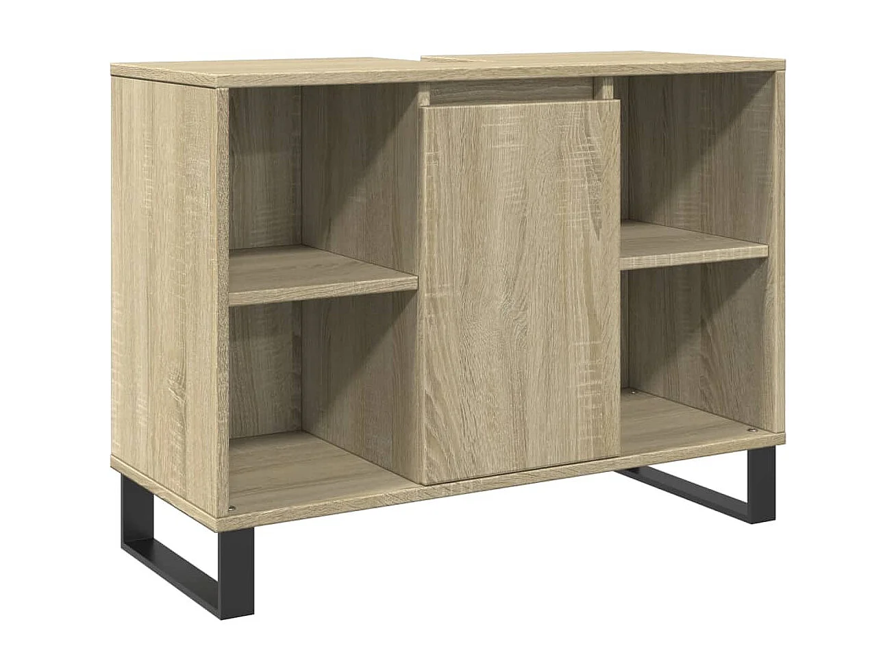 Armoire salle de bain chêne sonoma 80x33x60cm bois d'ingénierie