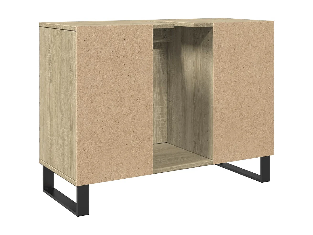 Armoire salle de bain chêne sonoma 80x33x60cm bois d'ingénierie