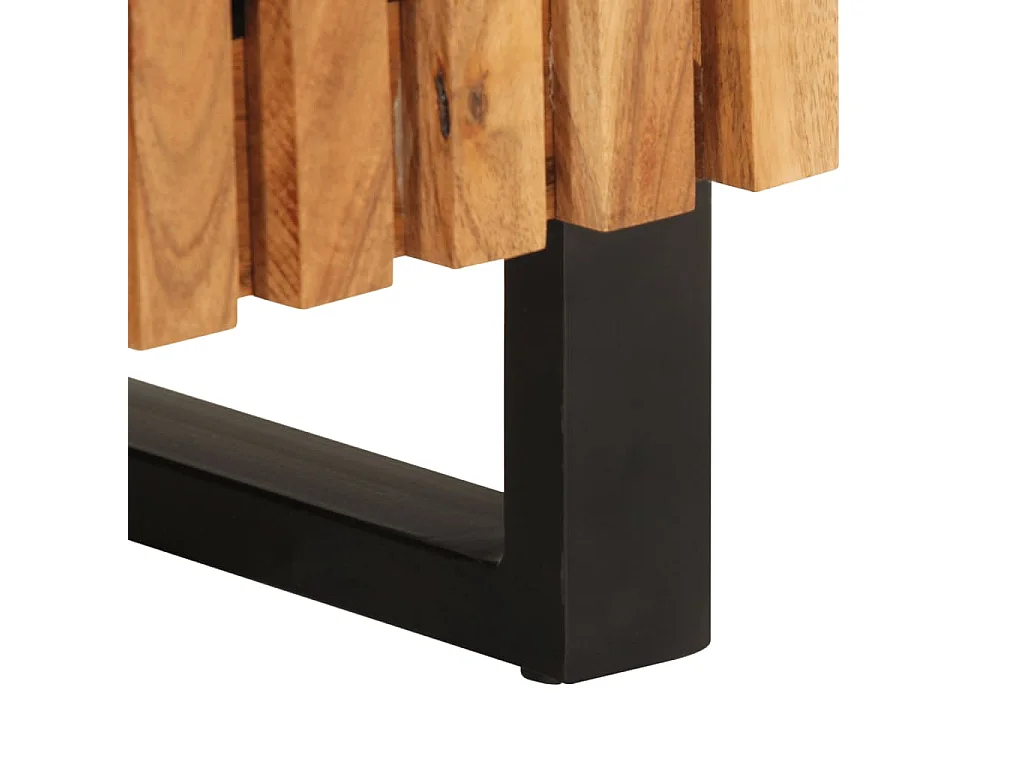 Mobile da bagno 38x34x58 cm in legno massello di acacia