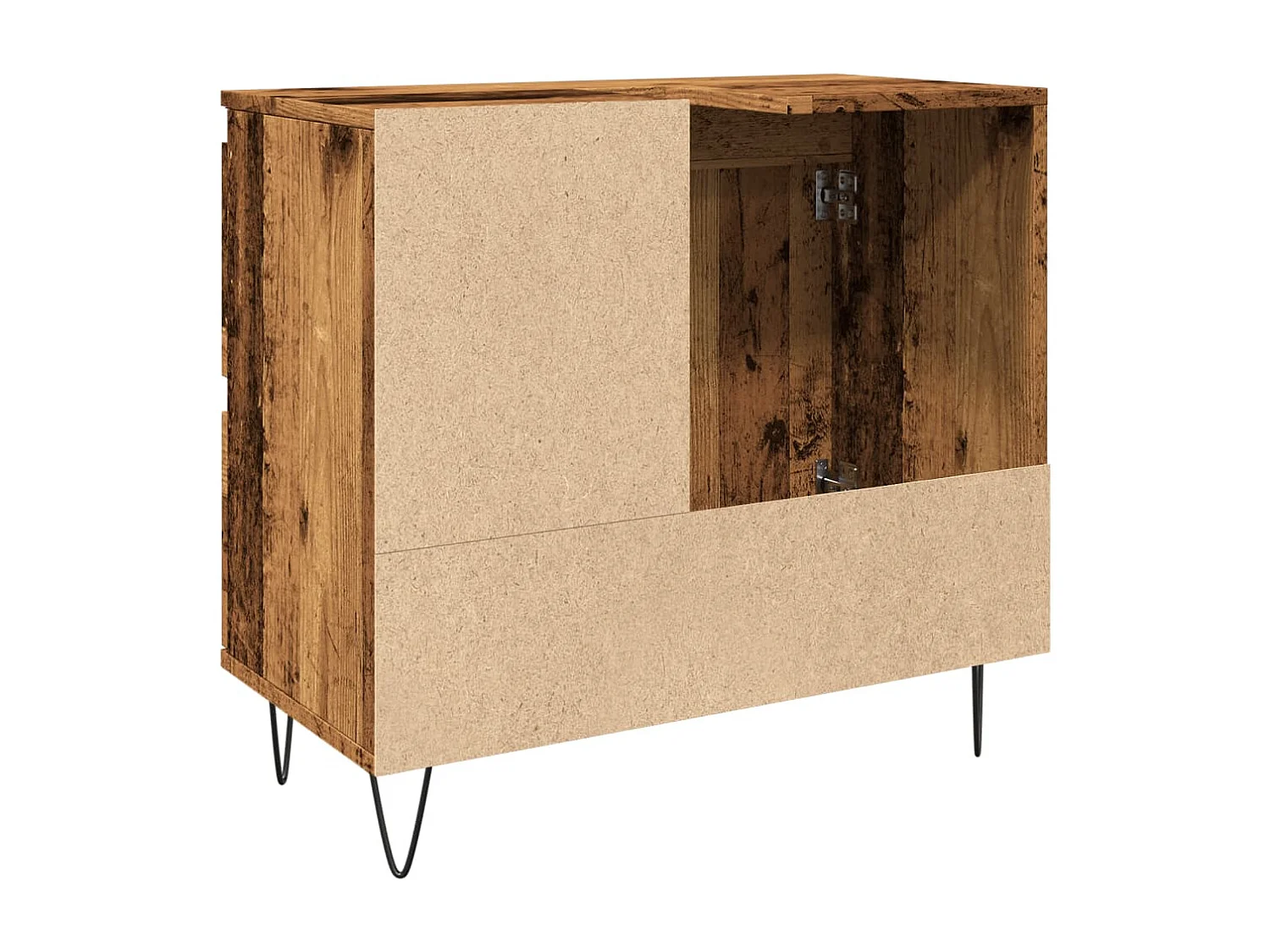 Mobile lavabo da bagno in legno vecchio 65x33x60 cm