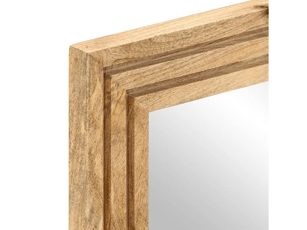 Ensemble de meubles de bain 2 pcs bois massif de manguier brut