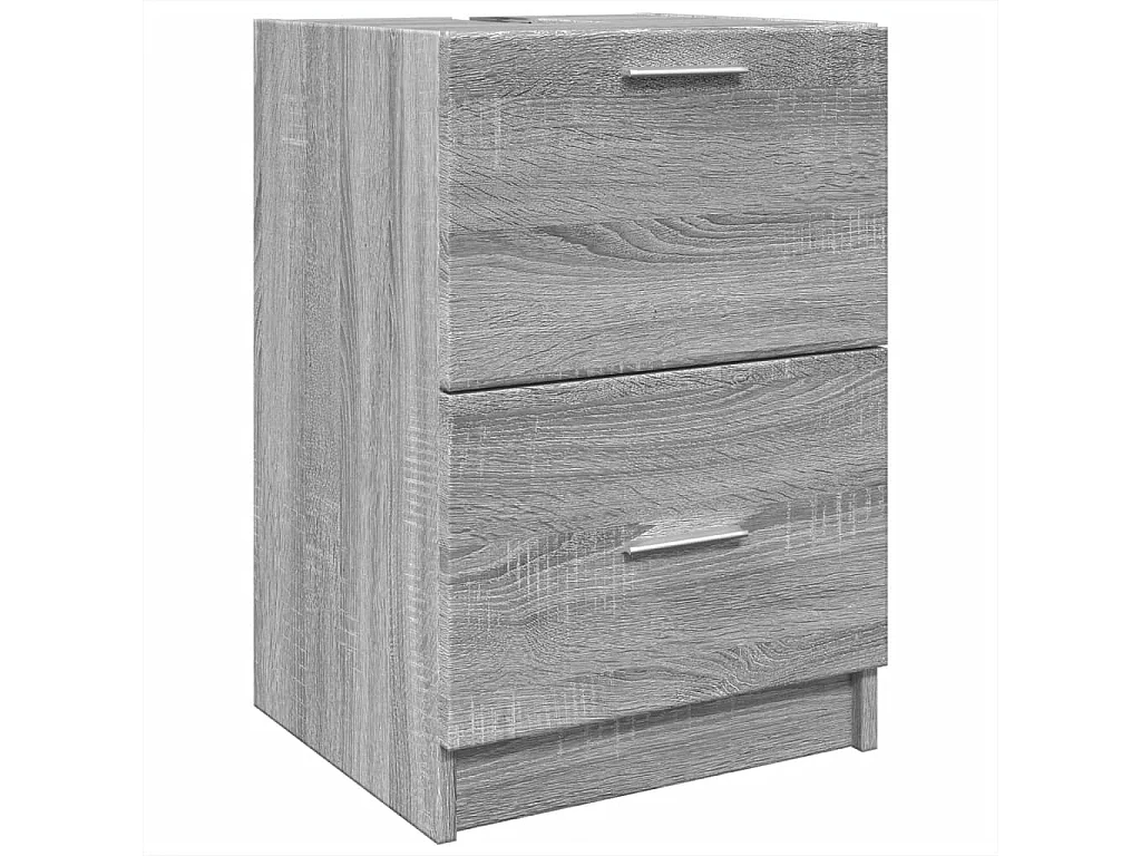 Meuble d'évier sonoma gris 40x37x59 cm bois d'ingénierie