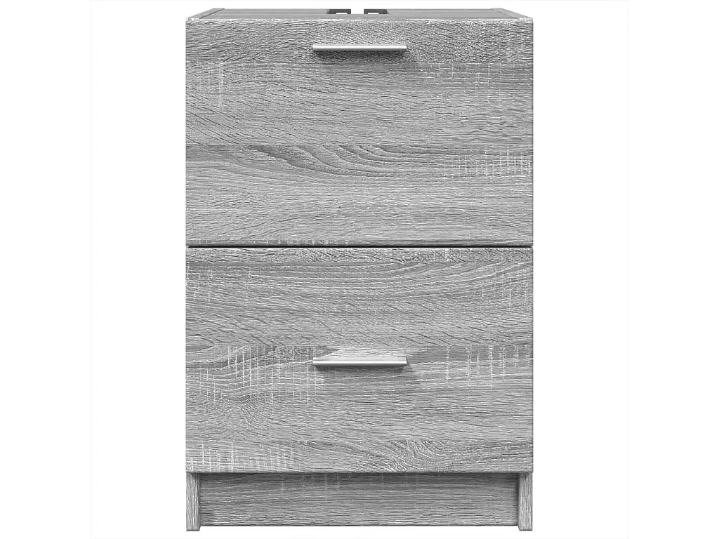 Meuble d'évier sonoma gris 40x37x59 cm bois d'ingénierie