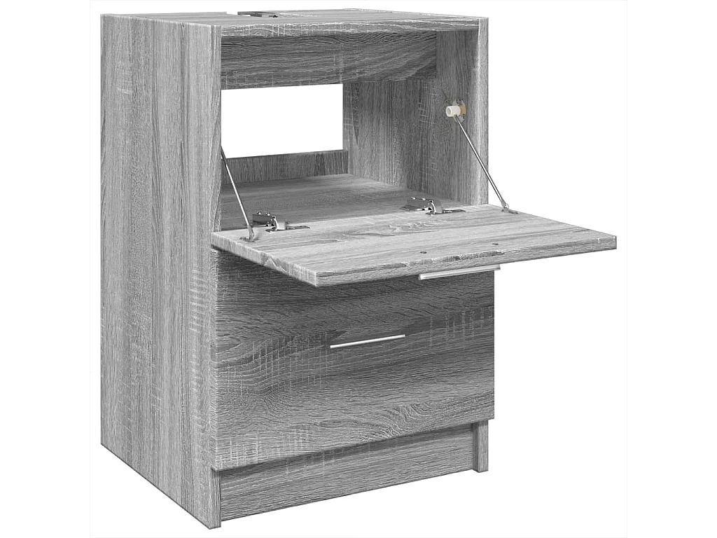 Meuble d'évier sonoma gris 40x37x59 cm bois d'ingénierie