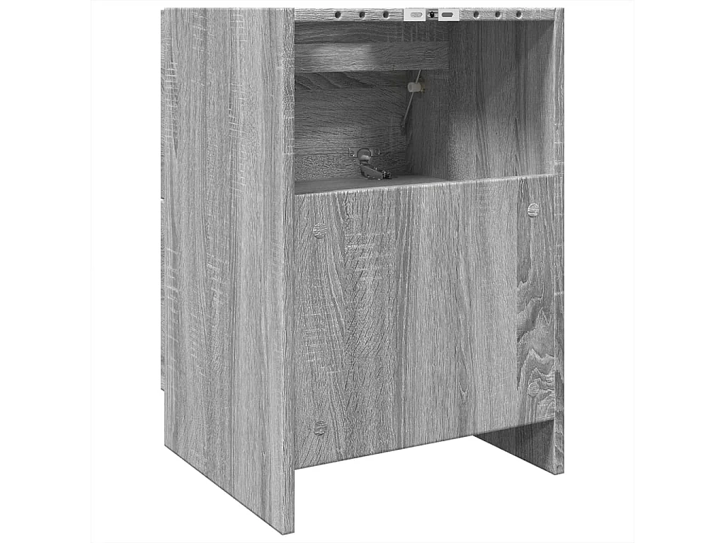 Meuble d'évier sonoma gris 40x37x59 cm bois d'ingénierie