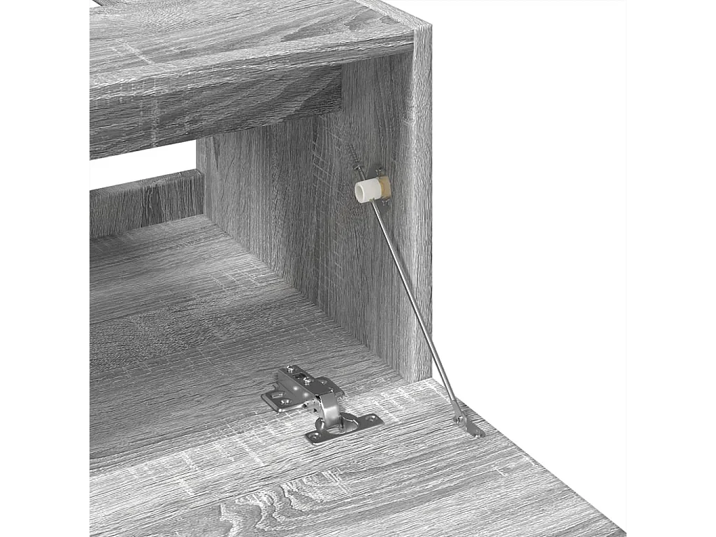 Meuble d'évier sonoma gris 40x37x59 cm bois d'ingénierie